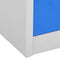 vidaXL - Lockerkast - 90x45x92,5 - cm - staal - lichtgrijs - en - blauw