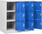 vidaXL - Lockerkast - 90x45x92,5 - cm - staal - lichtgrijs - en - blauw
