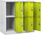 vidaXL - Lockerkast - 90x45x92,5 - cm - staal - lichtgrijs - en - groen