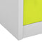 vidaXL - Lockerkast - 90x45x92,5 - cm - staal - lichtgrijs - en - groen