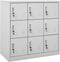 vidaXL - Lockerkast - 90x45x92,5 - cm - staal - lichtgrijs