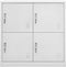 vidaXL - Lockerkast - 90x45x92,5 - cm - staal - lichtgrijs