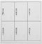 vidaXL - Lockerkast - 90x45x92,5 - cm - staal - lichtgrijs