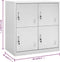 vidaXL - Lockerkast - 90x45x92,5 - cm - staal - lichtgrijs