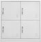 vidaXL - Lockerkast - 90x45x92,5 - cm - staal - lichtgrijs