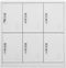 vidaXL - Lockerkast - 90x45x92,5 - cm - staal - lichtgrijs