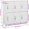 vidaXL - Lockerkast - 90x45x92,5 - cm - staal - lichtgrijs