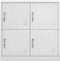vidaXL - Lockerkast - 90x45x92,5 - cm - staal - lichtgrijs