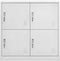 vidaXL - Lockerkast - 90x45x92,5 - cm - staal - lichtgrijs