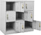 vidaXL - Lockerkast - 90x45x92,5 - cm - staal - lichtgrijs