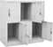 vidaXL - Lockerkast - 90x45x92,5 - cm - staal - lichtgrijs