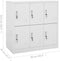 vidaXL - Lockerkast - 90x45x92,5 - cm - staal - lichtgrijs