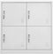 vidaXL - Lockerkast - 90x45x92,5 - cm - staal - lichtgrijs