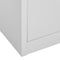 vidaXL - Lockerkast - 90x45x92,5 - cm - staal - lichtgrijs