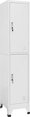 vidaXL - Lockerkast - met - 2 - vakken - 38x45x180 - cm