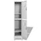 vidaXL - Lockerkast - met - 2 - vakken - 38x45x180 - cm