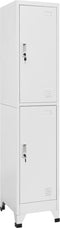 vidaXL - Lockerkast - met - 2 - vakken - 38x45x180 - cm