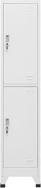 vidaXL - Lockerkast - met - 2 - vakken - 38x45x180 - cm