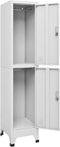 vidaXL - Lockerkast - met - 2 - vakken - 38x45x180 - cm