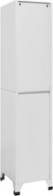 vidaXL - Lockerkast - met - 2 - vakken - 38x45x180 - cm