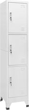 vidaXL - Lockerkast - met - 3 - vakken - 38x45x180 - cm