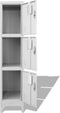 vidaXL - Lockerkast - met - 3 - vakken - 38x45x180 - cm