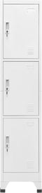 vidaXL - Lockerkast - met - 3 - vakken - 38x45x180 - cm