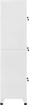 vidaXL - Lockerkast - met - 3 - vakken - 38x45x180 - cm
