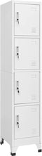 vidaXL - Lockerkast - met - 4 - vakken - 38x45x180 - cm