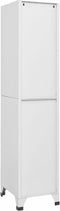 vidaXL - Lockerkast - met - 4 - vakken - 38x45x180 - cm