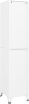vidaXL - Lockerkast - met - 4 - vakken - 38x45x180 - cm