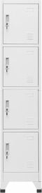 vidaXL - Lockerkast - met - 4 - vakken - 38x45x180 - cm