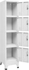 vidaXL - Lockerkast - met - 4 - vakken - 38x45x180 - cm