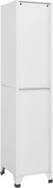 vidaXL - Lockerkast - met - 4 - vakken - 38x45x180 - cm
