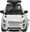 vidaXL Loopauto Land Rover 348 met muziek wit