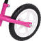 vidaXL Loopfiets met 12 inch wielen roze