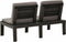 vidaXL - Loungebank - met - kussen - kunststof - grijs