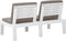 vidaXL - Loungebank - met - kussen - kunststof - wit