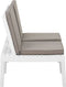 vidaXL - Loungebank - met - kussen - kunststof - wit