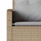 vidaXL - Loungebank - met - kussens - L-vormig - poly - rattan - beige