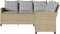 vidaXL - Loungebank - met - kussens - L-vormig - poly - rattan - beige