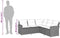vidaXL - Loungebank - met - kussens - L-vormig - poly - rattan - beige