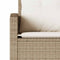 vidaXL - Loungebank - met - kussens - L-vormig - poly - rattan - beige