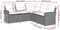 vidaXL - Loungebank - met - kussens - L-vormig - poly - rattan - beige