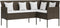 vidaXL - Loungebank - met - kussens - L-vormig - poly - rattan - bruin