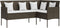vidaXL - Loungebank - met - kussens - L-vormig - poly - rattan - bruin