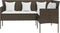 vidaXL - Loungebank - met - kussens - L-vormig - poly - rattan - bruin