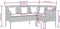 vidaXL - Loungebank - met - kussens - L-vormig - poly - rattan - bruin