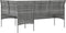 vidaXL - Loungebank - met - kussens - L-vormig - poly - rattan - grijs