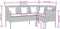 vidaXL - Loungebank - met - kussens - L-vormig - poly - rattan - grijs